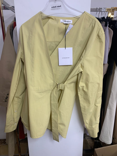 Victoria Beckham V-Neck Wrap Shirt Top