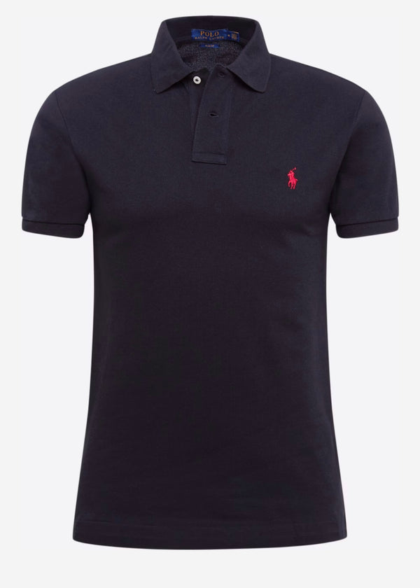 Ralph Lauren Polohemd Schwarz/Rot