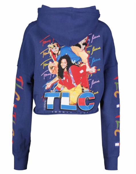Tommy Jeans Damen Hoodie ABO TJW TLC CROPPED HOODIE