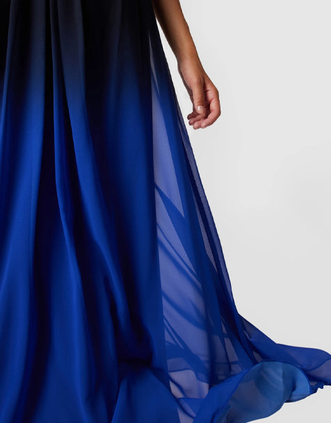 Lauren Ralph Lauren Abendkleid mit Taillengürtel