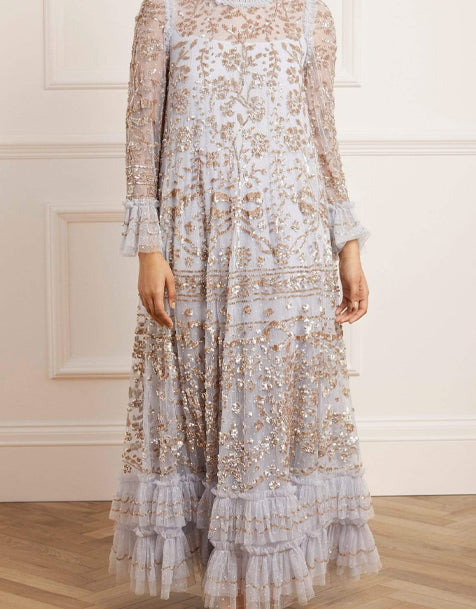 Needle & Thread Celia Long Sleve Dress