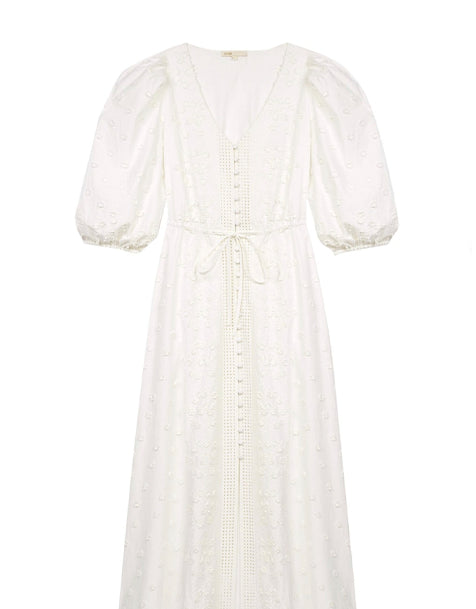 Maje Roxitane Besticktes Midikleid