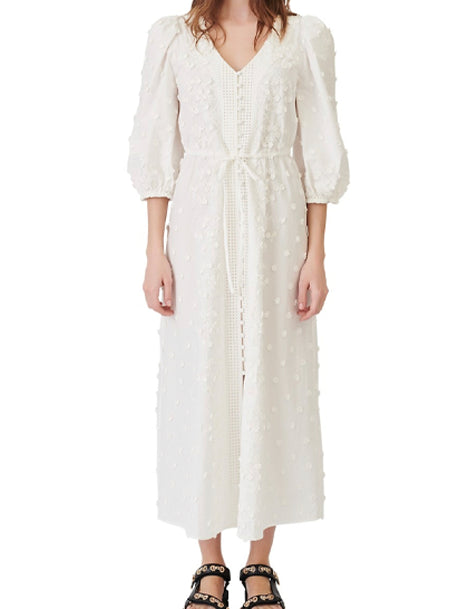 Maje Roxitane Besticktes Midikleid