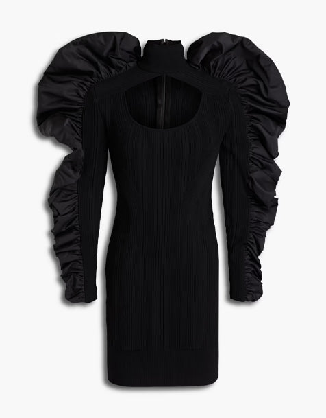 Hervé Leger Minikleid aus Bandage mit Cut-outs