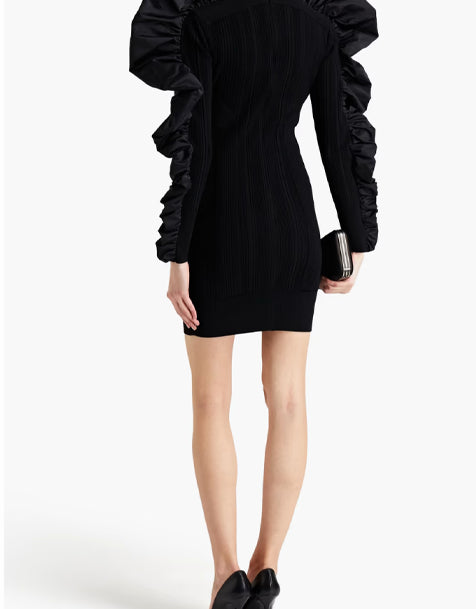 Hervé Leger Minikleid aus Bandage mit Cut-outs