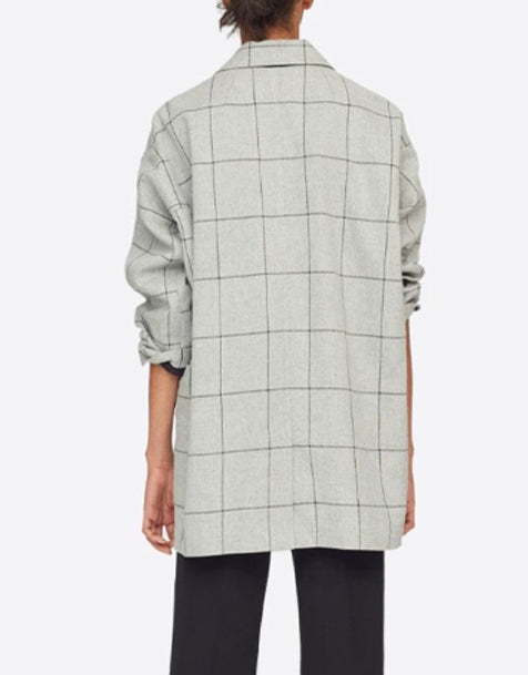 3.1 Phillip Lim Window Pane Check Cardigan Coat