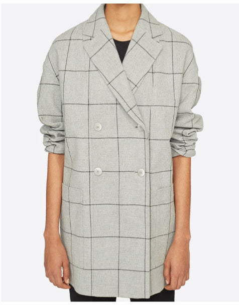 3.1 Phillip Lim Window Pane Check Cardigan Coat