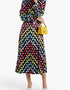 Olivia Rubin Marley printed satin midi dress