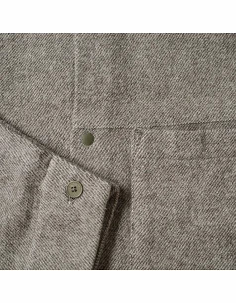 FOLK Clean Cuff Flannel Shirt