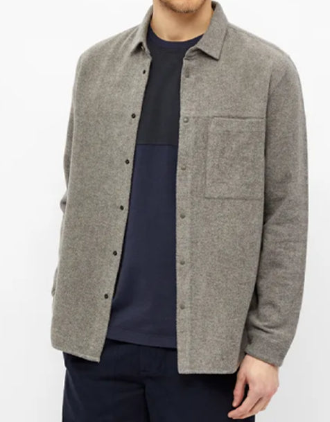 FOLK Clean Cuff Flannel Shirt