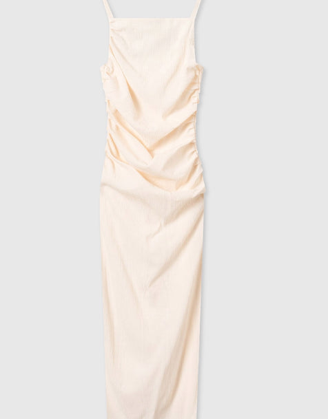 Wood Wood Lucille gathered check dress