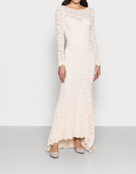 Rosemunde LONG LACE DRESS LOW BACK LONG SLEEVE - Ballkleid